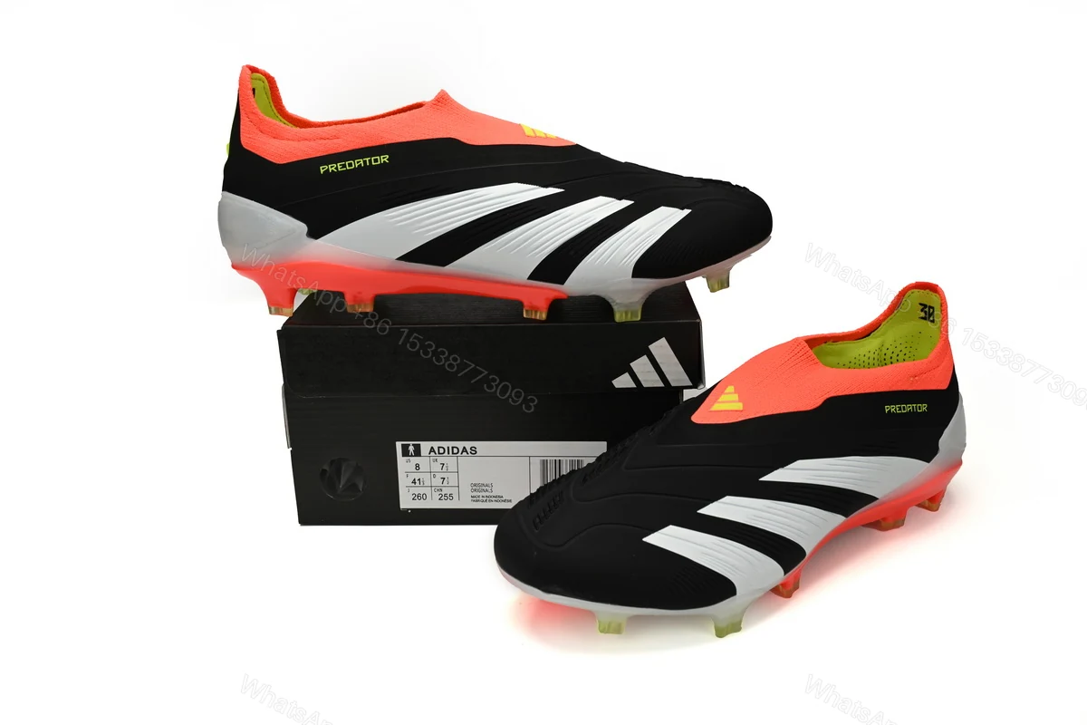 Adidas Predator Mutator 20.1 Low Black And White IG7782 (Laceless) — view 2
