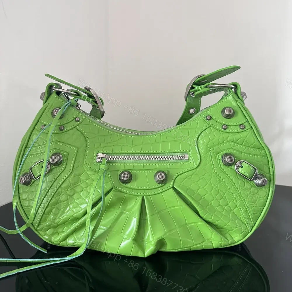 View 5 of 高仿Balenciaga*LeCagole系列餃子包蘋果綠S