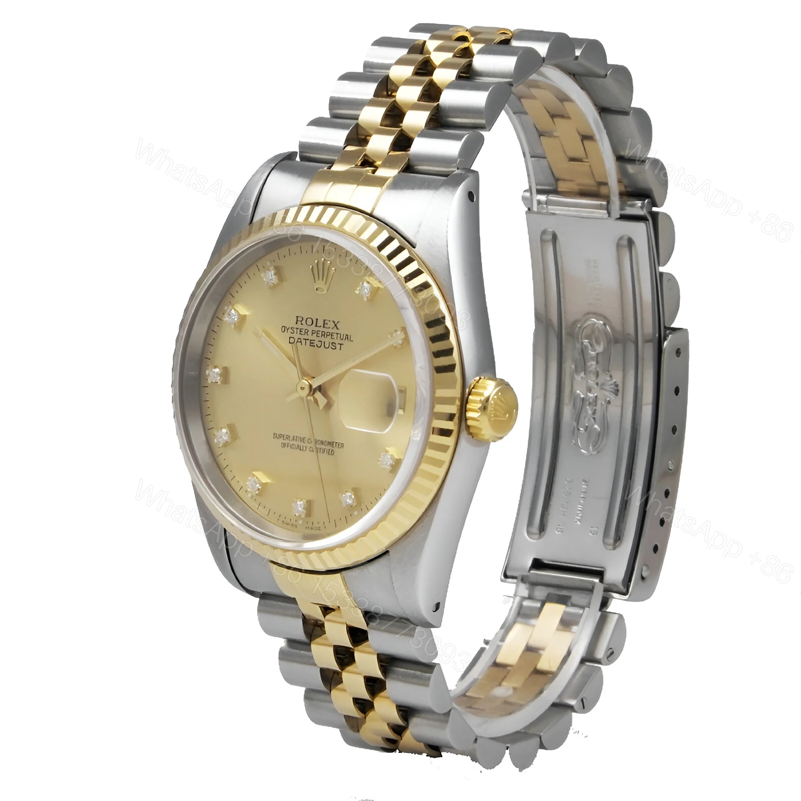 View 2 of Rolex Day-Date 128238 Yellow Gold With Diamond Dial Replica