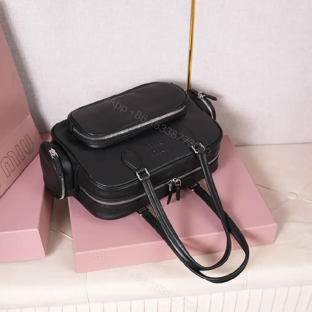 View 8 of Compact Black Leather Satchel: Sophisticated Everyday Carrier