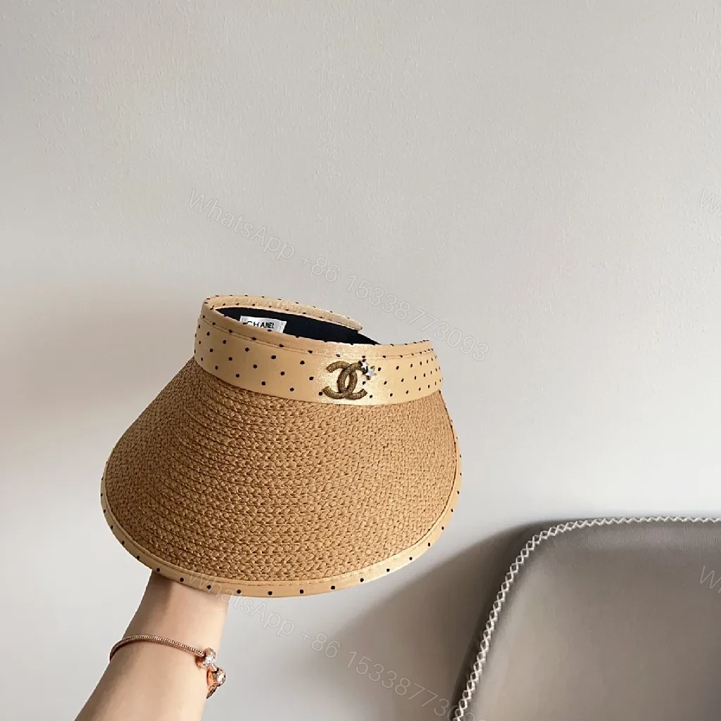 View 7 of Structured Straw Visor: Lightweight Breathable Luxury Sun Shield