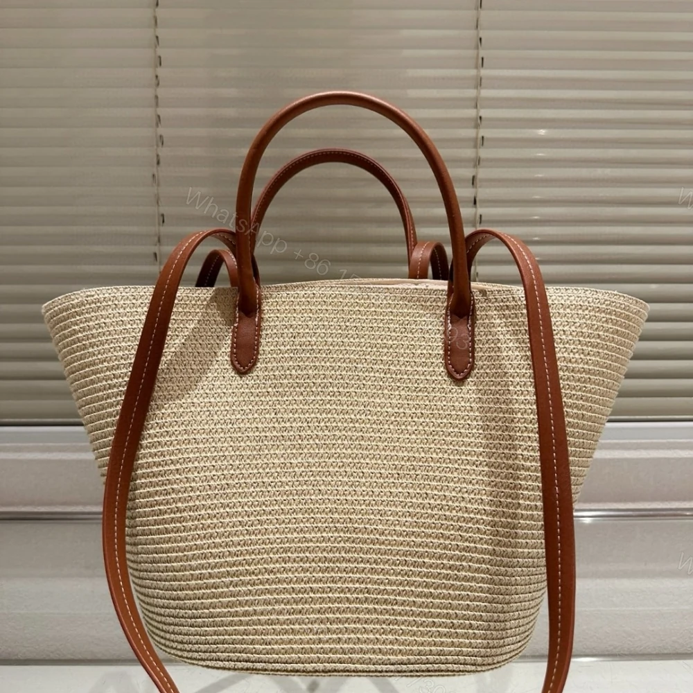 View 3 of PRADA LARGE RAFFIA AND SHOPPING BAG 25CM