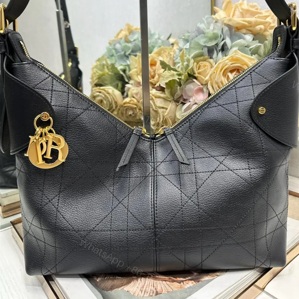 View 6 of 高仿Dior*Voyage系列M284M901小牛皮單肩包中號黑色免檢版