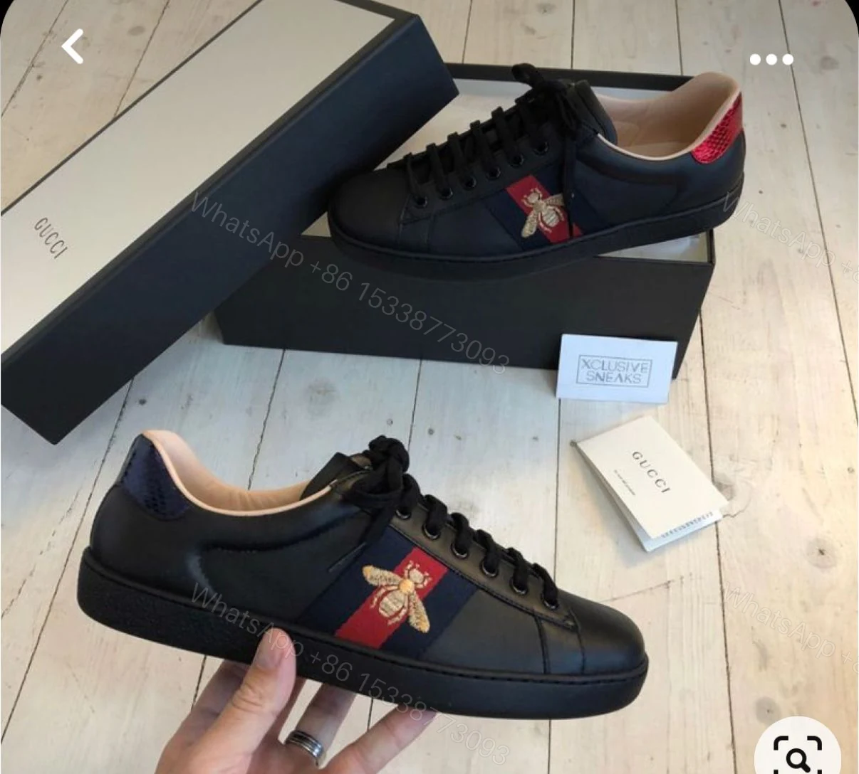 View 4 of FIRST COPY Gucci Bee In stock shoes for men