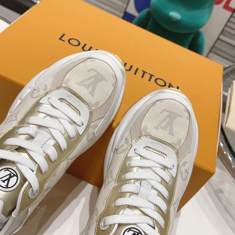 View 5 of White Lumi Runner: Luxury Casual Sneaker with Subtle LV Accents