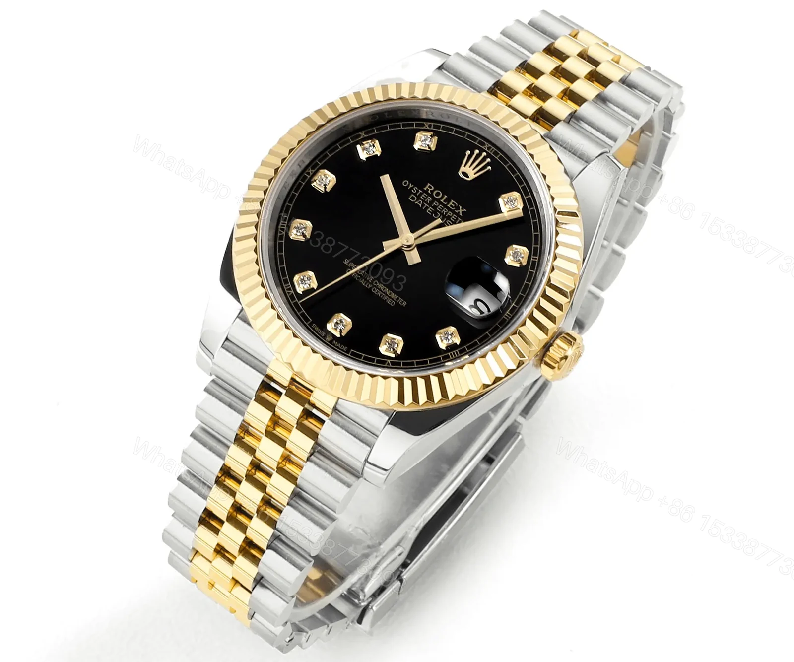 View 2 of BL Factory Clean Factory DDF Classic Black Gold Datejust Watch
