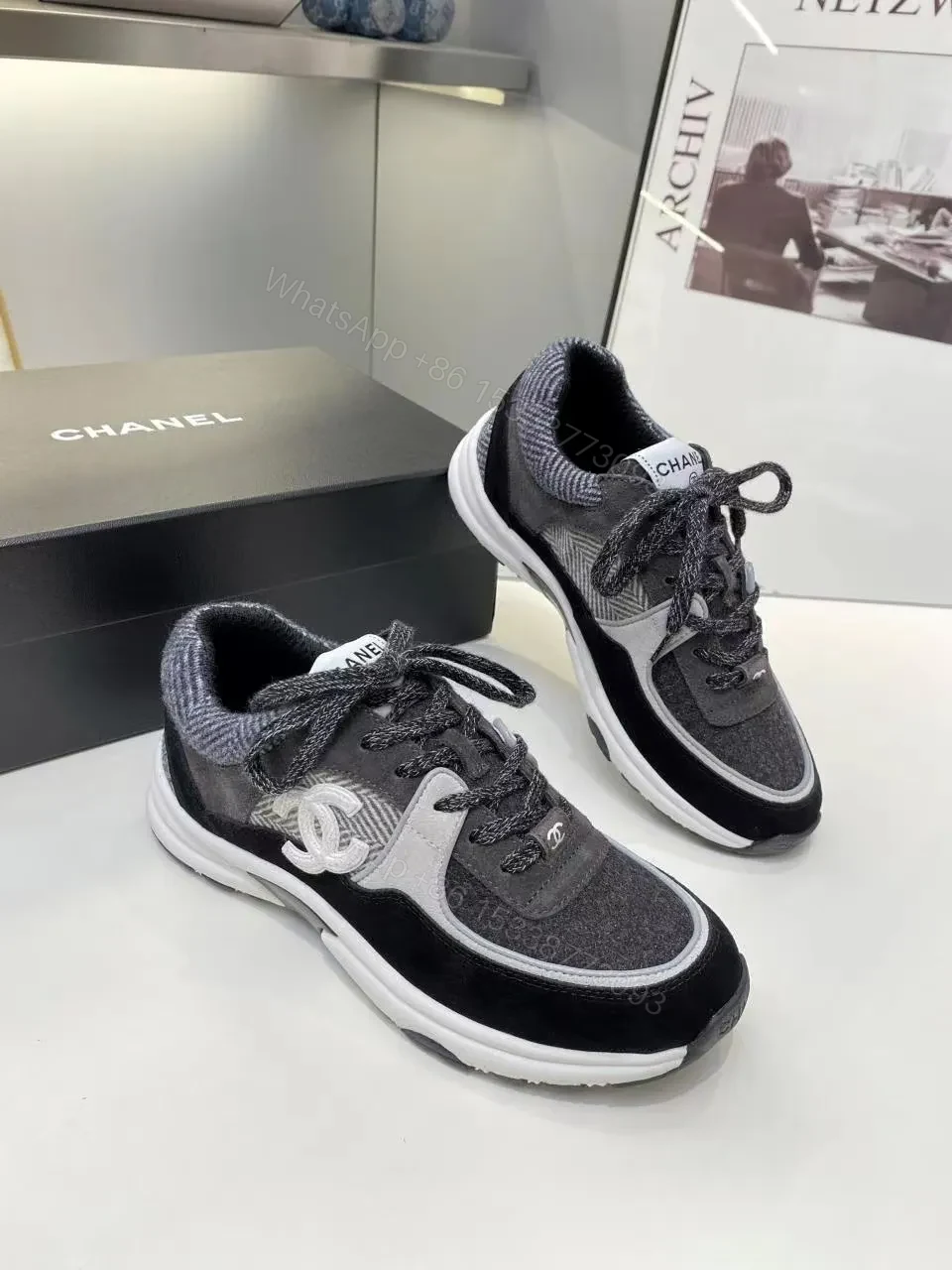 View 7 of Monochrome Luxe Sneaker: Suede-Textile Mix, Cushioned Comfort