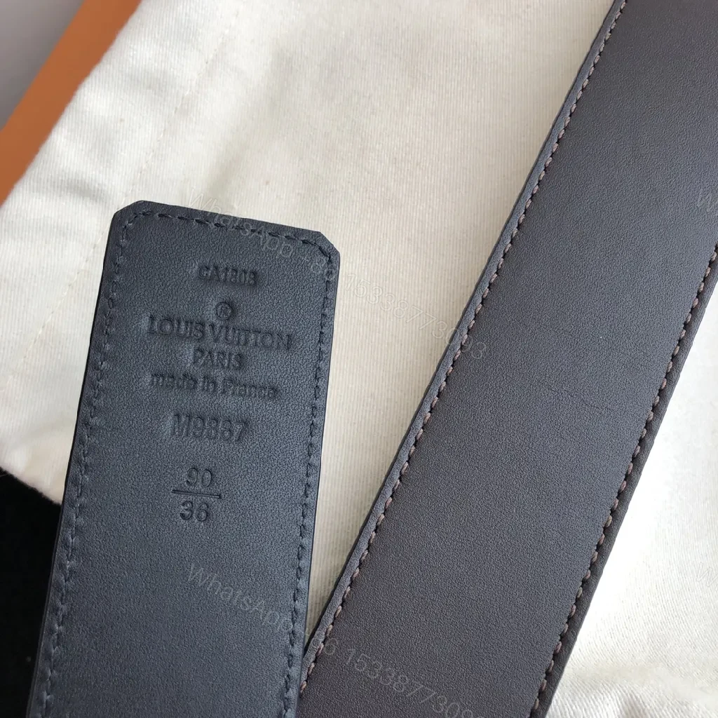 View 9 of Minimalist Luxury Belt with Iconic Monogram Buckle