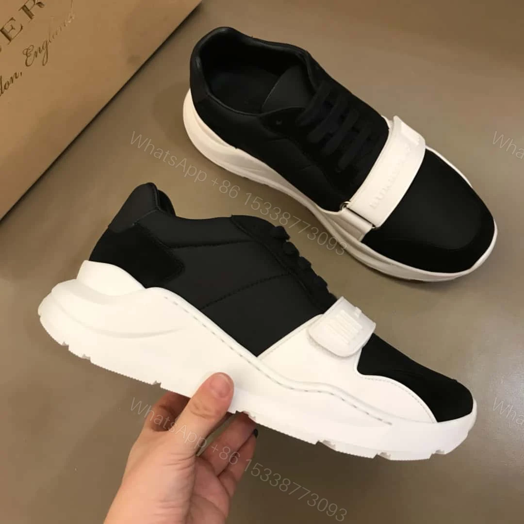 View 6 of BURBERRY SUEDE AND NEOPRENE HIGH-TOP SNEAKERS – BBR20