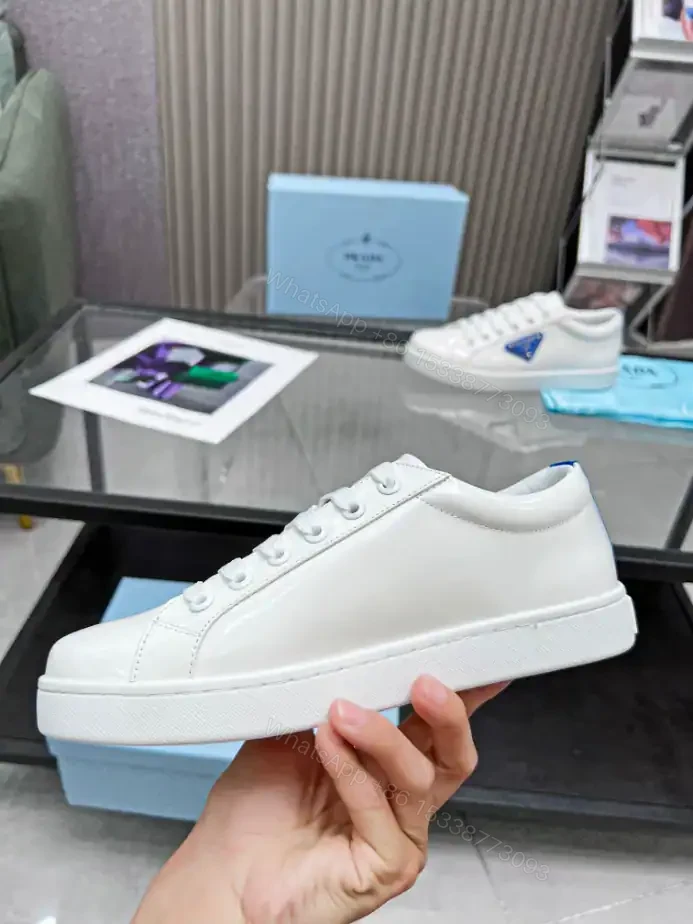 View 3 of PRADA BRUSHED LEATHER SNEAKERS – PRD044