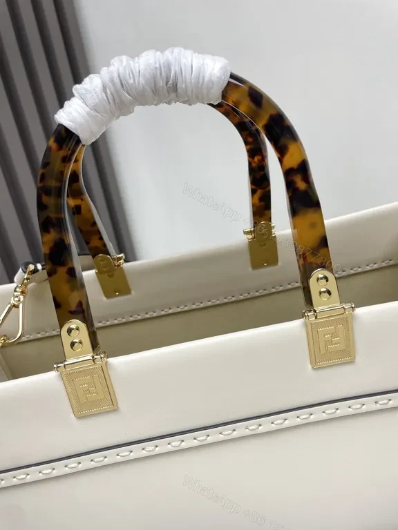 View 9 of Structured Tote in Leather with Bold Logo Branding