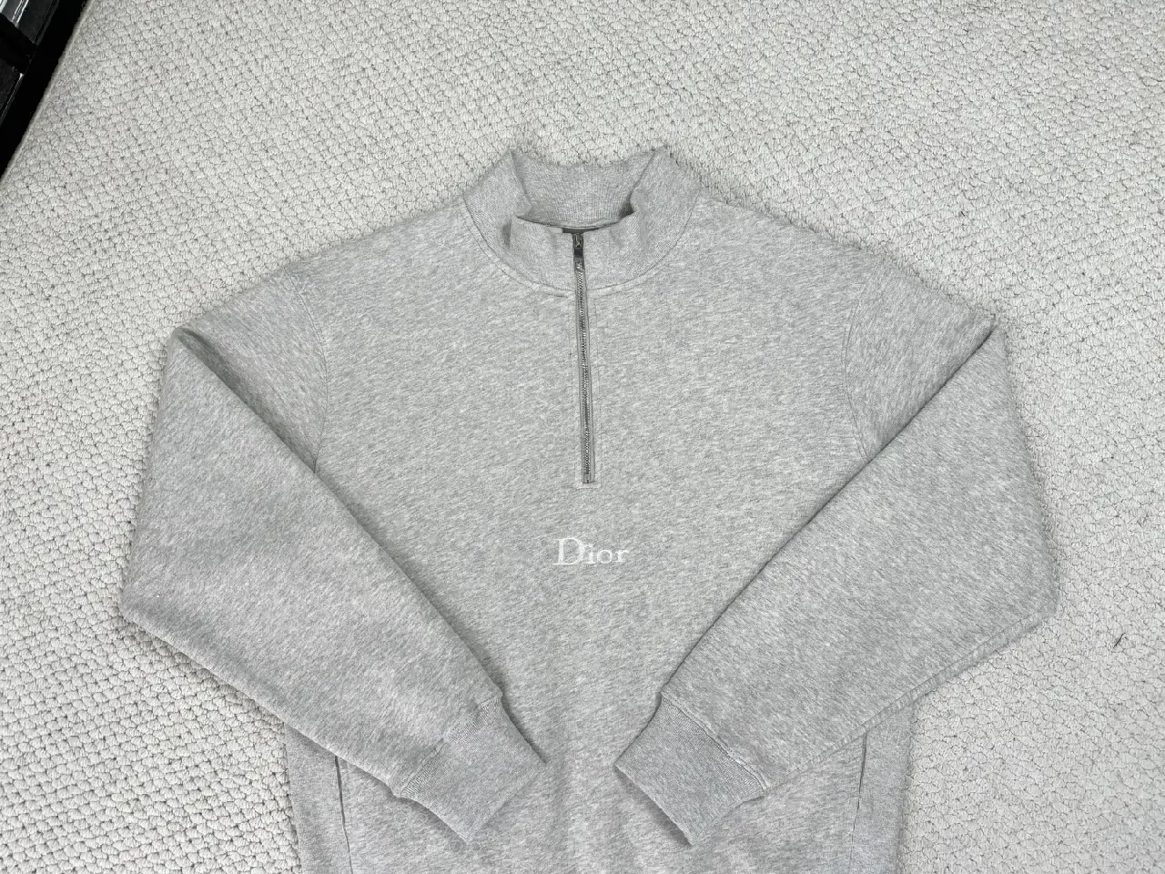 View 5 of Cozy Fleece Zip Pullover: Minimalist Luxury, Gray, Unisex