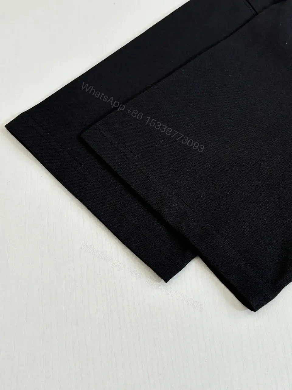 View 10 of Black Cotton Tee, Minimal Logo, Elevated Streetwear, All-Day Comfort, Tee