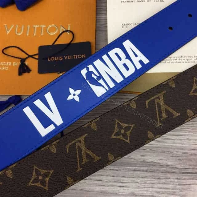 View 4 of LOUIS VUITTON X NBA 3 STEPS 40MM REVERSIBLE MONOGRAM CANVAS BELT – B113