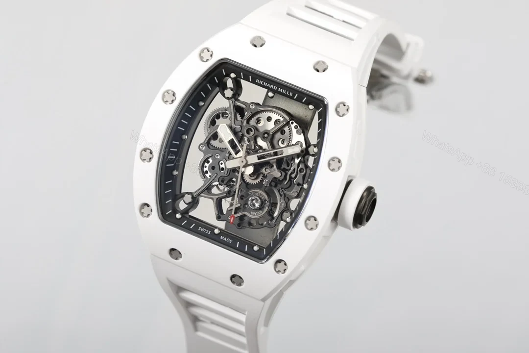 View 5 of Richard Mille RM055 Ceramic RMUL2 White Shock Absorber Super Configuration RM055-RMUL2-CERAMIC-WHITE-SHOCK