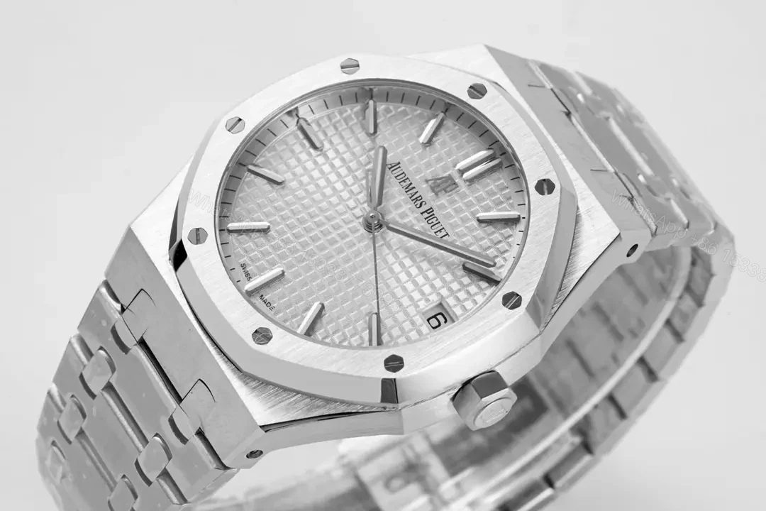 View 3 of V9 Factory Audemars Piguet Royal Oak 15500V2 Edition – Silver Stainless Steel Watch with Cal. 4302 Movement