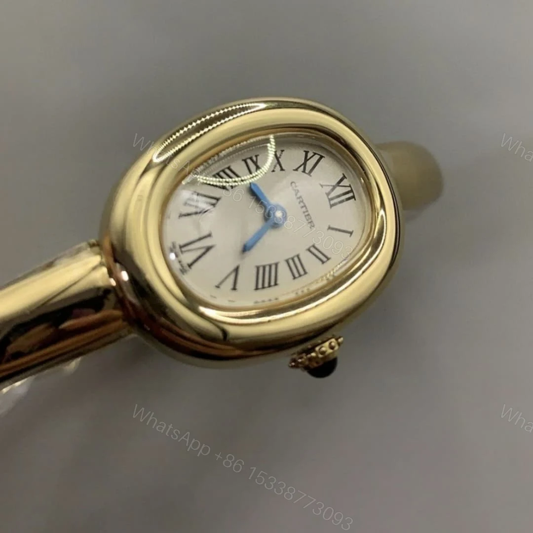 View 4 of Cartier Baignoire Watch Mini Model 18K Yellow Gold 24.6*17.8MM WGBA0045