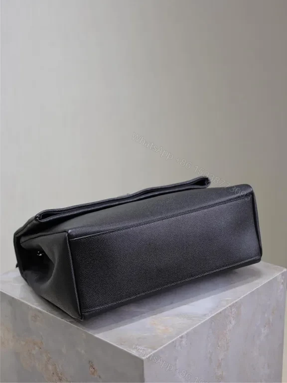 View 7 of Chic YSL Textured Leather Crossbody: Subtle Luxury Bag
