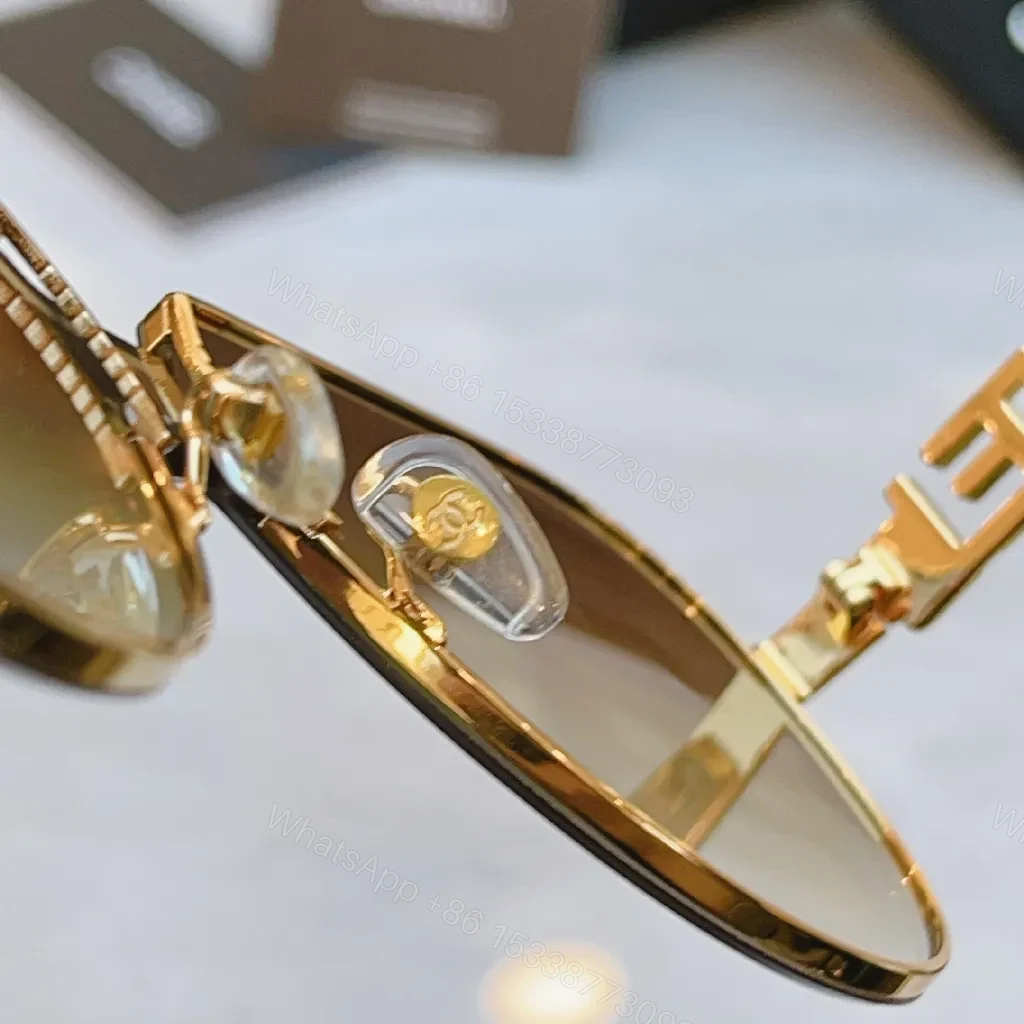 View 6 of Gem-Trimmed Aviators in Violet Luxe: Gold Frame, UV400