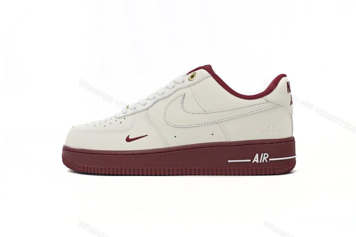 View 12 of Nike Air Force 1’07 Low Beige Red DQ7582-100