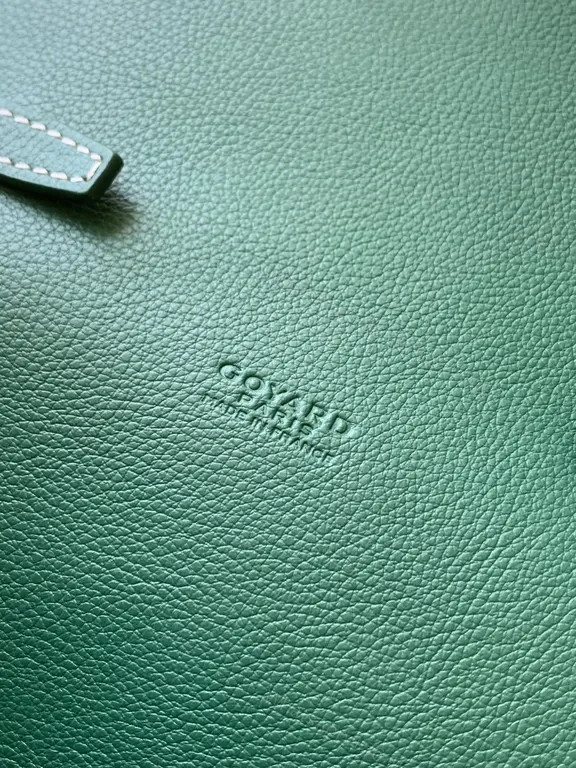 View 4 of Emerald Goyard-Inspired Crossbody: Textured Luxe Bag