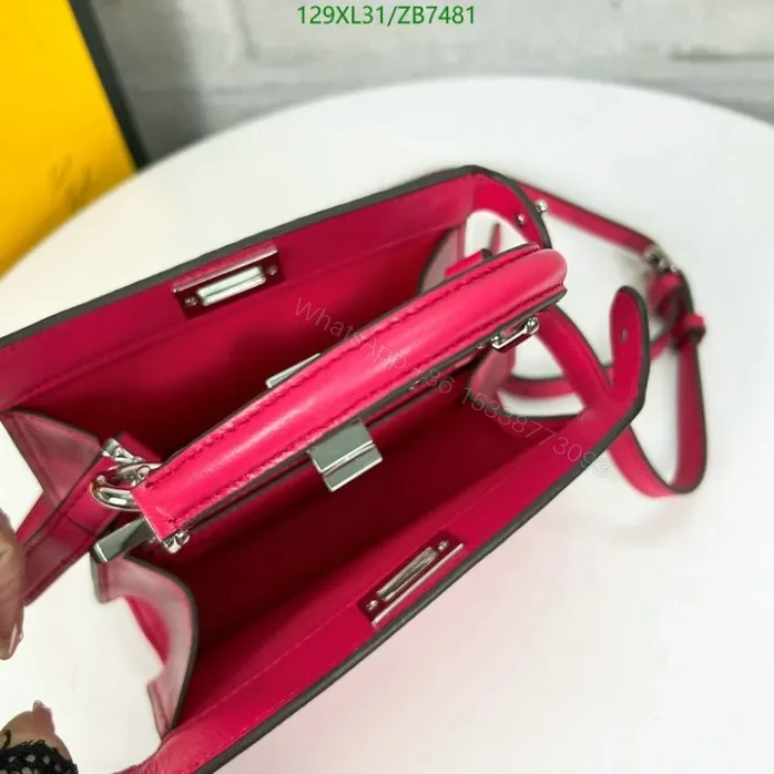View 23 of Fendi Beige Peekaboo ISeeU Small Bag ZB7481