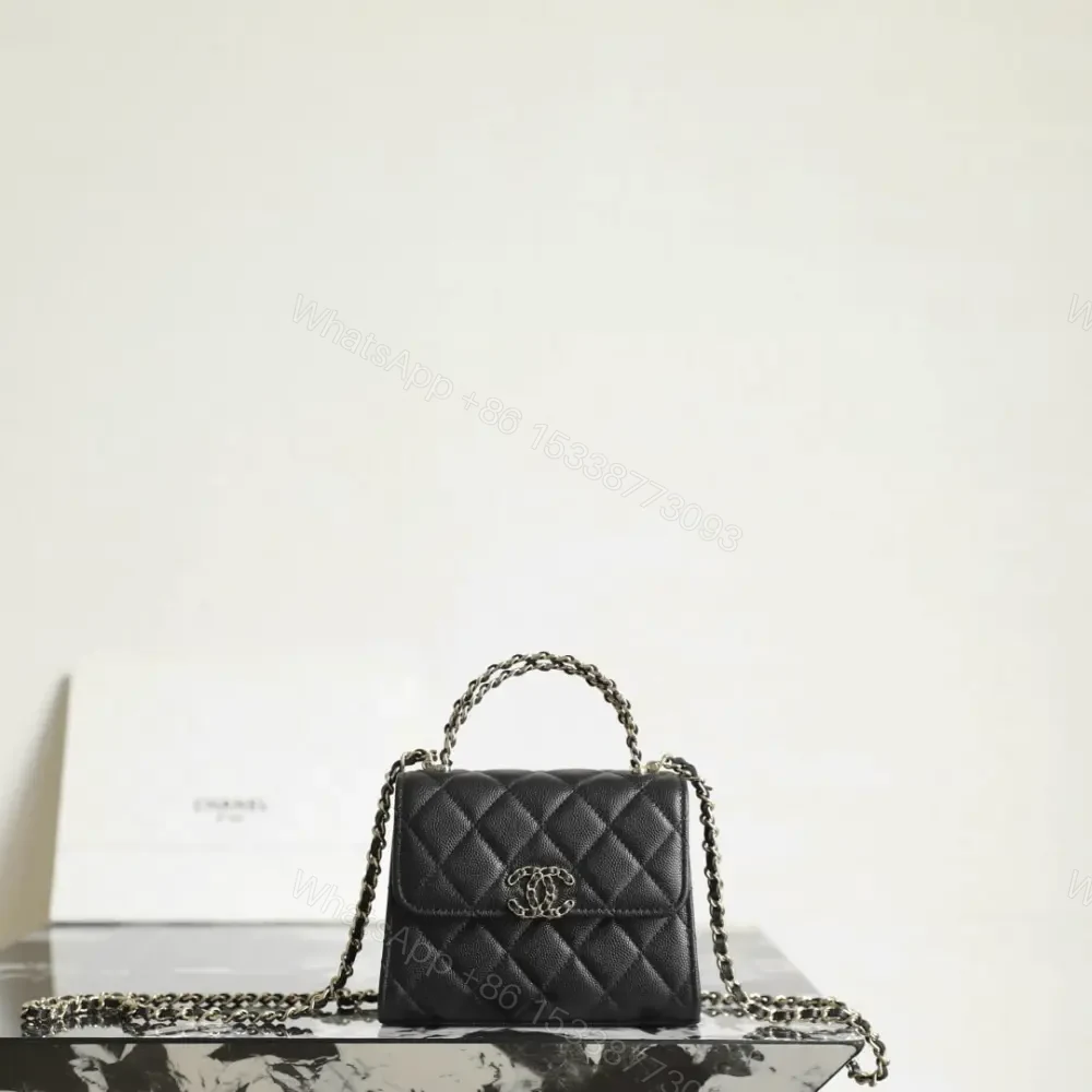 高仿Chanel*23P系列AP3237豎版Kelly手袋黑色免檢版 — view 1