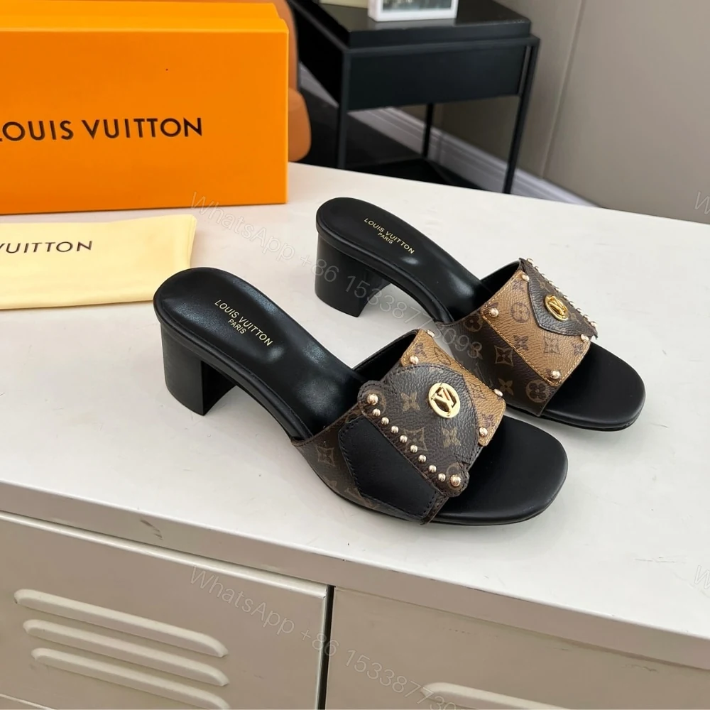 View 2 of LOUIS VUITTON LV FRAME MULE CACAO BROWN