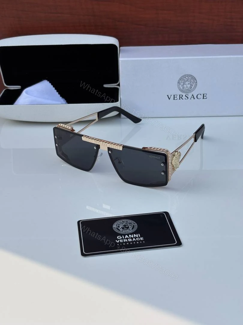 First Copy Versace17383 Golden Black Sunglasses — view 1