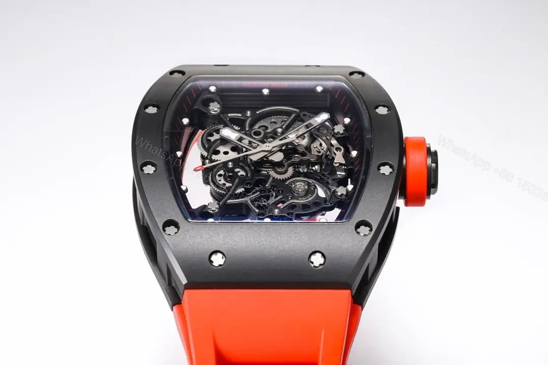 View 5 of APS Factory BBR Richard Mille RM055 Red Rubber Strap