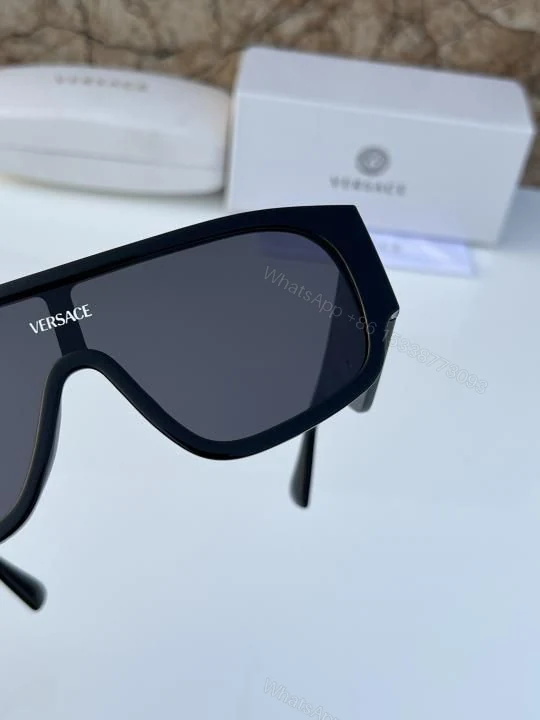 View 7 of Versace Unisex Sunglasses Geometric Lens Dark Gradient