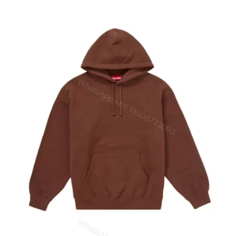 Supreme Satin Appliqué Hoodie Sweatshirt Brown — view 2