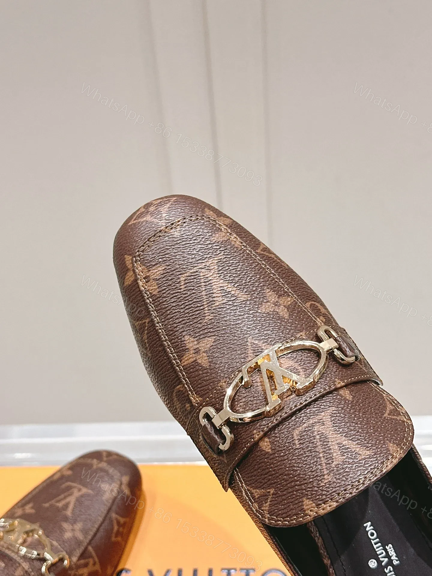View 6 of LV Women Brown Leather Mules