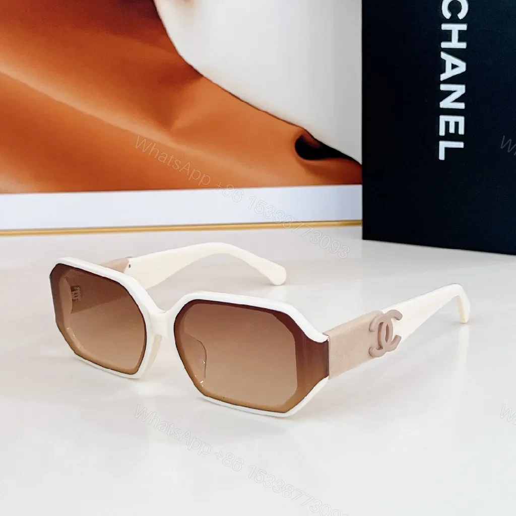 View 8 of Chanel-Inspired Luxe Shield Sunglasses: Modern Geometry, All-Day Comfort