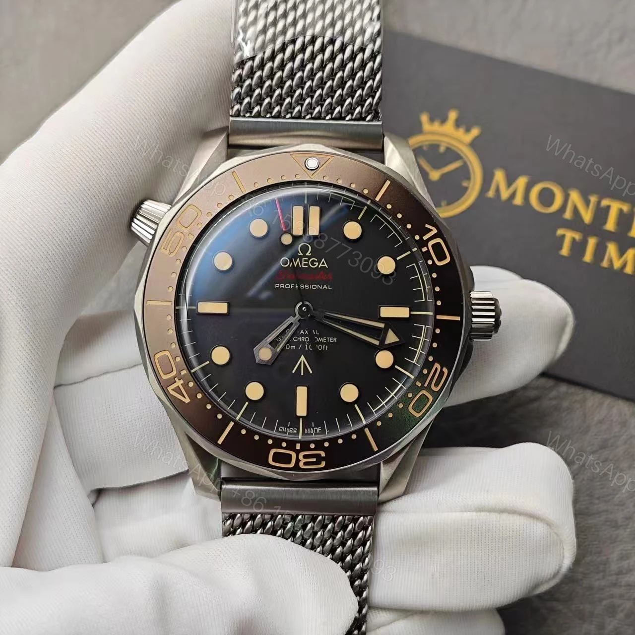 View 11 of Omega Seamaster NO TIME TO DIE Watch James Bond – Replica