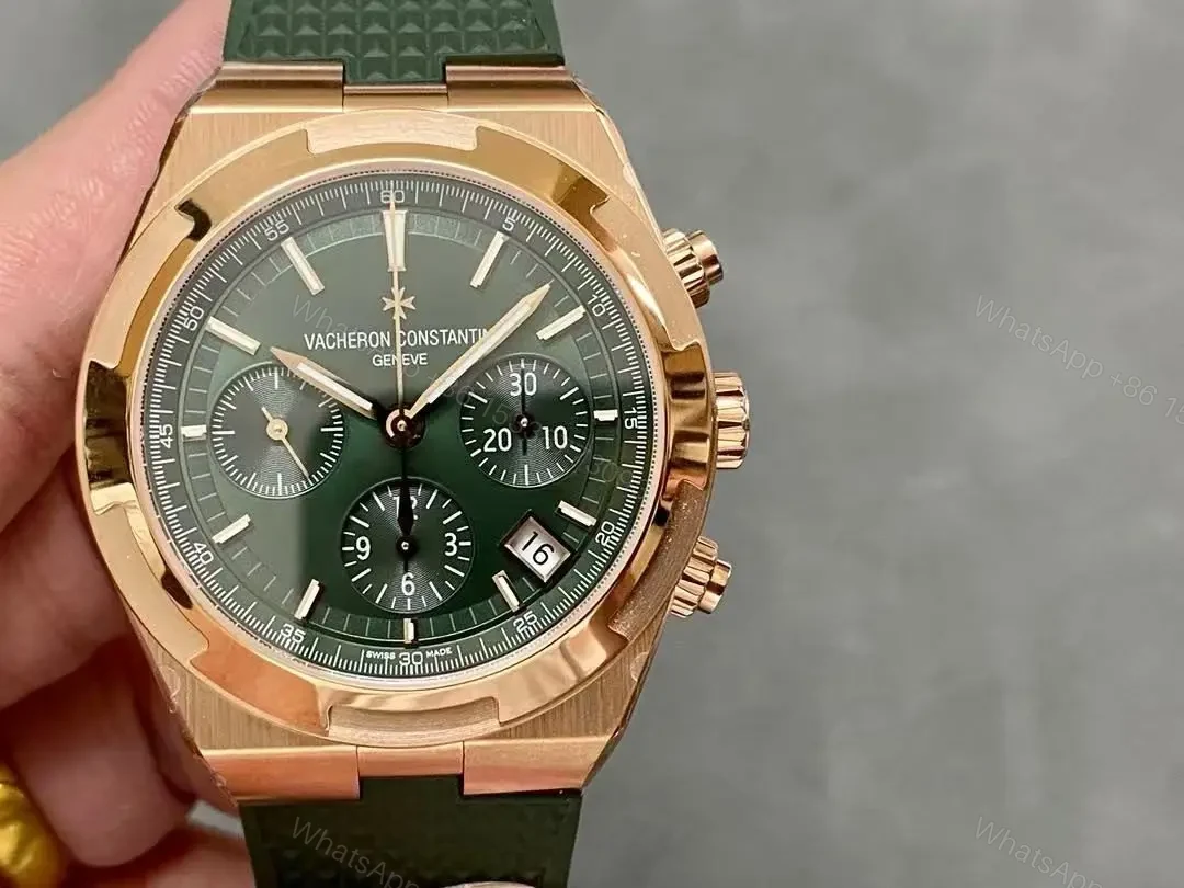 View 10 of Super Clone Replica Vacheron Constantin Overseas Chronograph GREEN