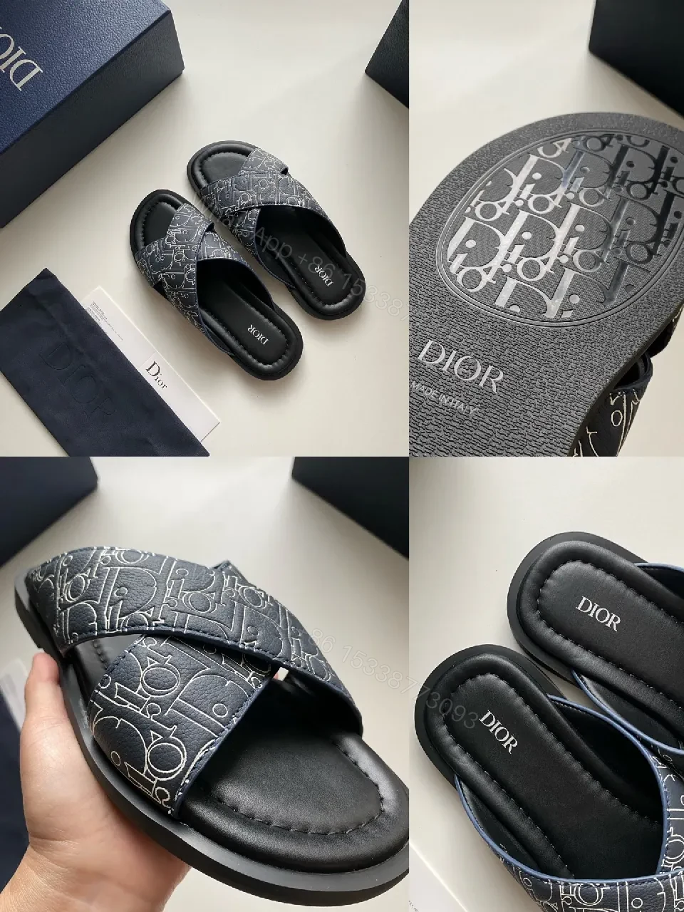 View 6 of Monogram Luxe Slide: Premium Comfort, Unisex Designer-Style
