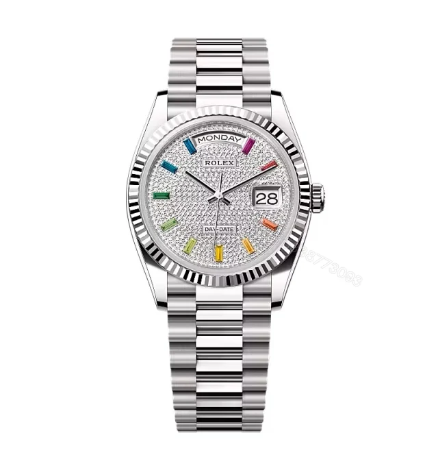 Superclone Rolex Day-Date Diamond-Paved Dial 128239-0019 36 mm — view 1