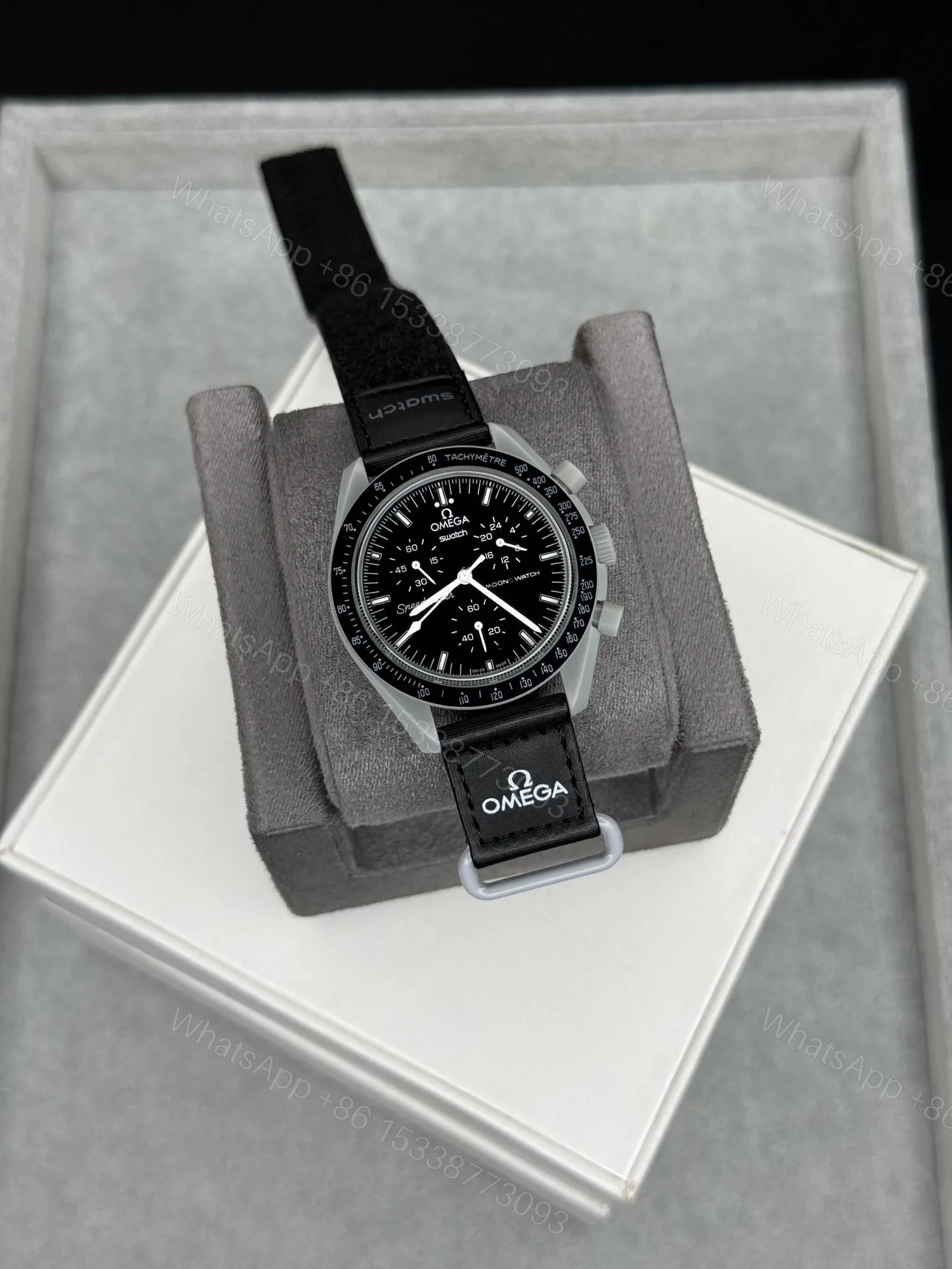 View 3 of Swatch x Omega Bioceramic MoonSwatch All Black