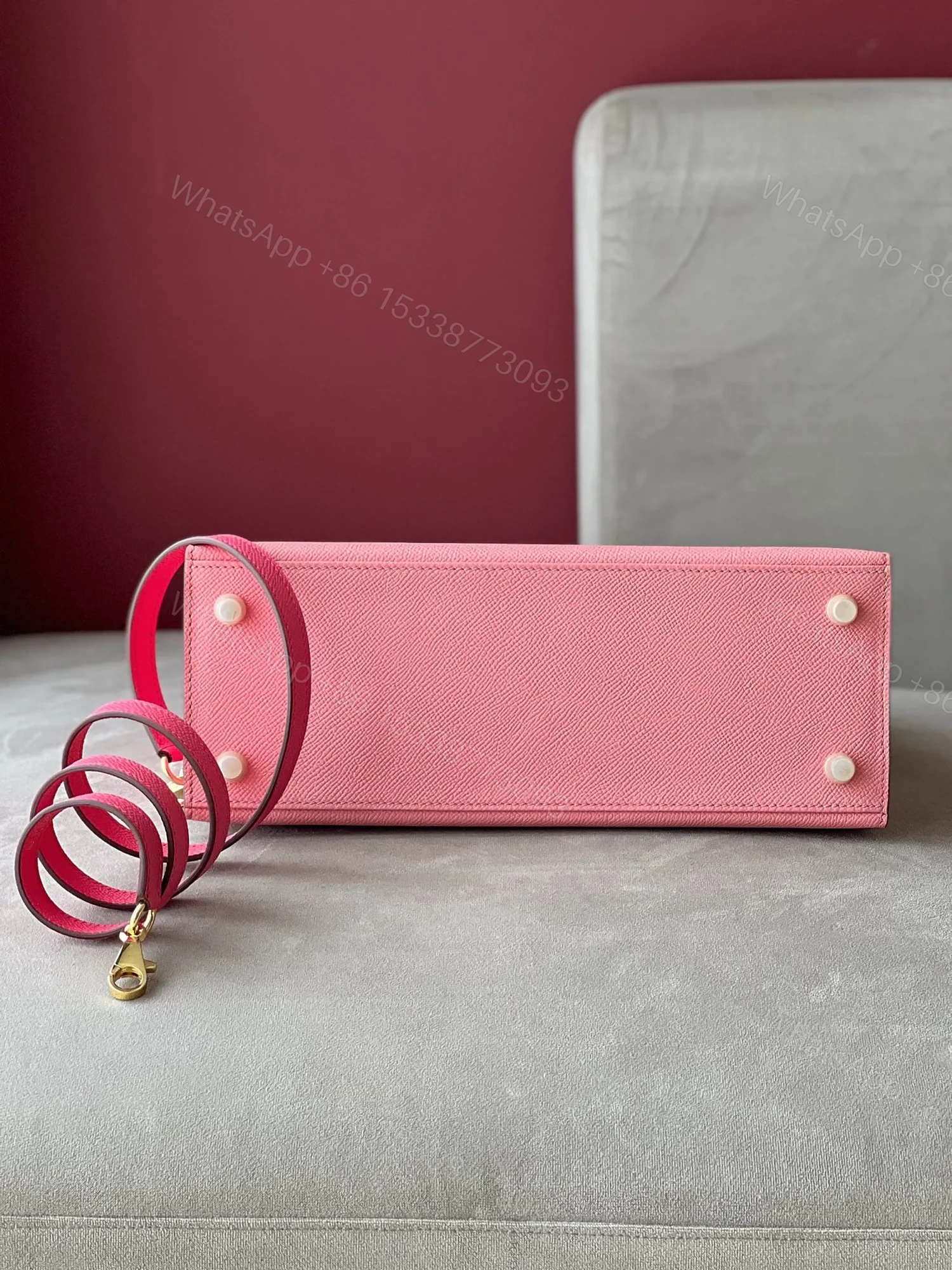 View 3 of HN 28 Rose Pink/ Pink Gold Hardware