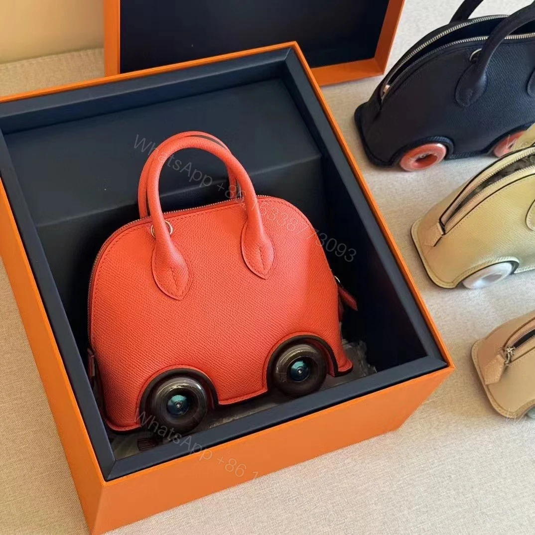 Hermes 高仿 女款 小汽車造型手提包 橘色可愛款 — view 1