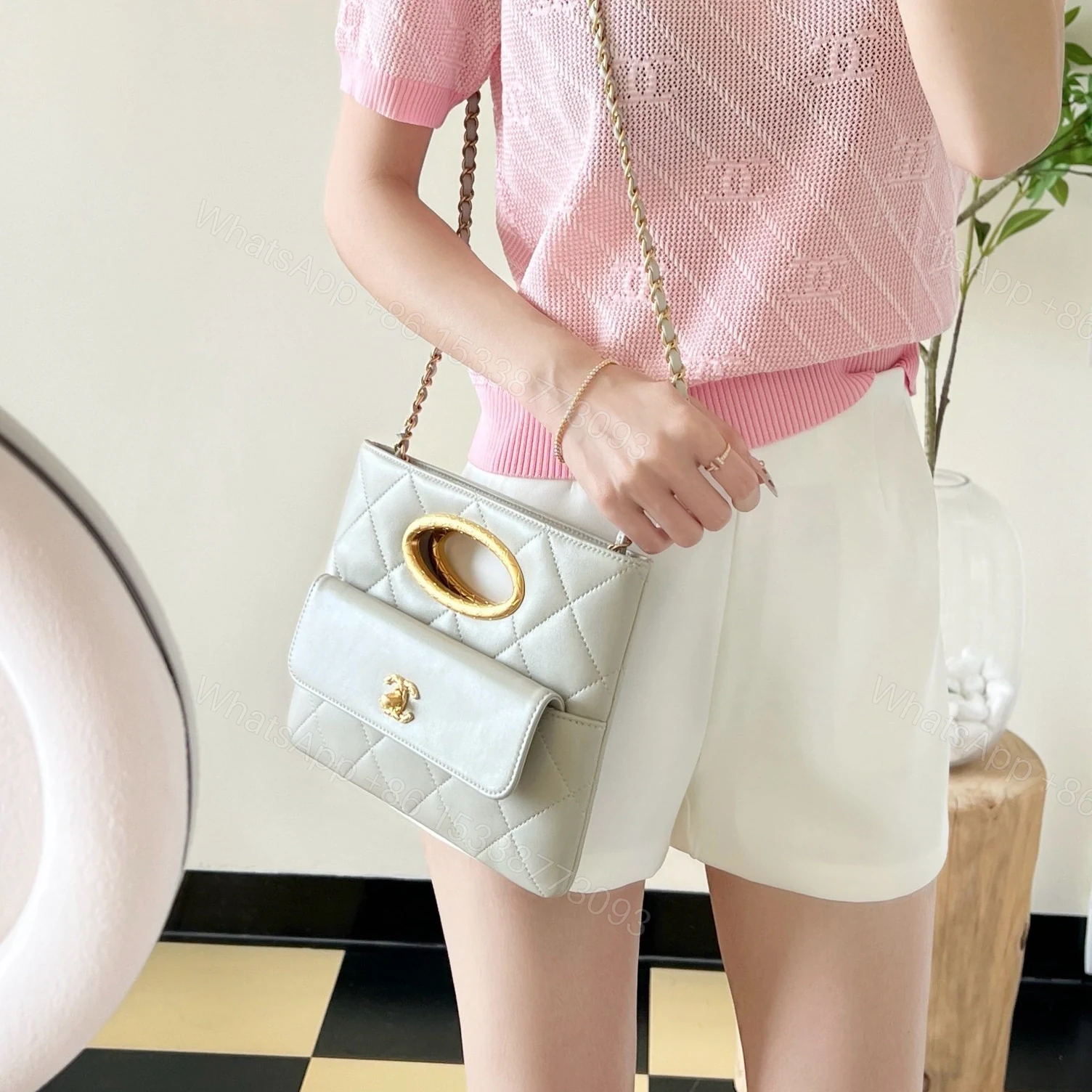 View 20 of 高仿Chanel*24B系列AS5036單肩手提包灰色免檢版