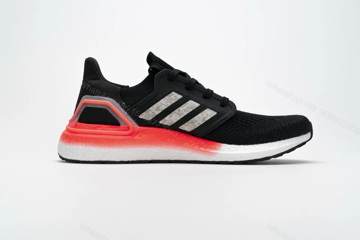 View 2 of Adidas Ultra Boost 20 Core Black Signal Coral EG0756