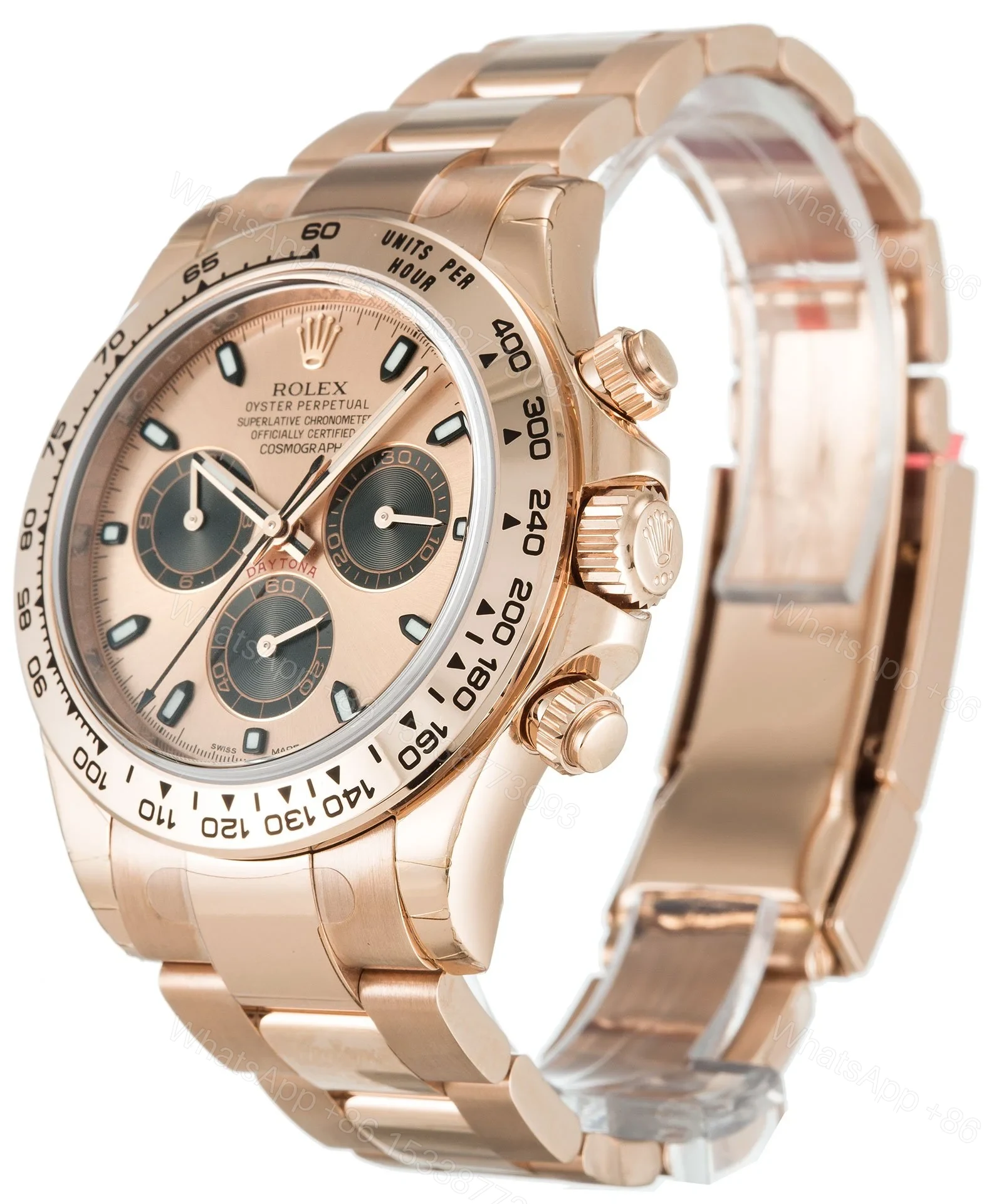 View 2 of Replica Rolex Daytona Rose Dial 116505
