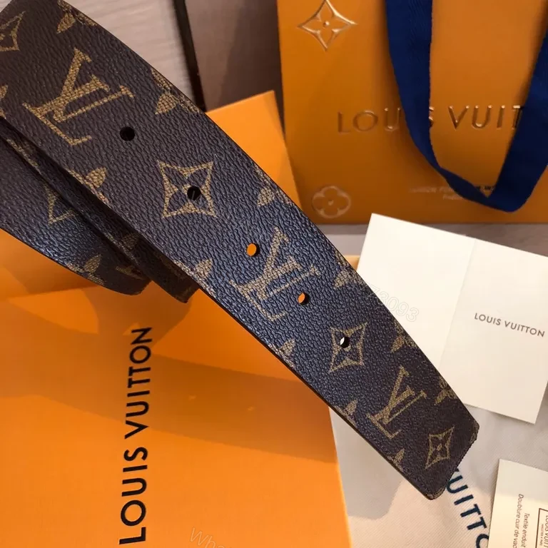 View 3 of Iconic Monogram Belt: LV Gold Buckle, Coated Canvas