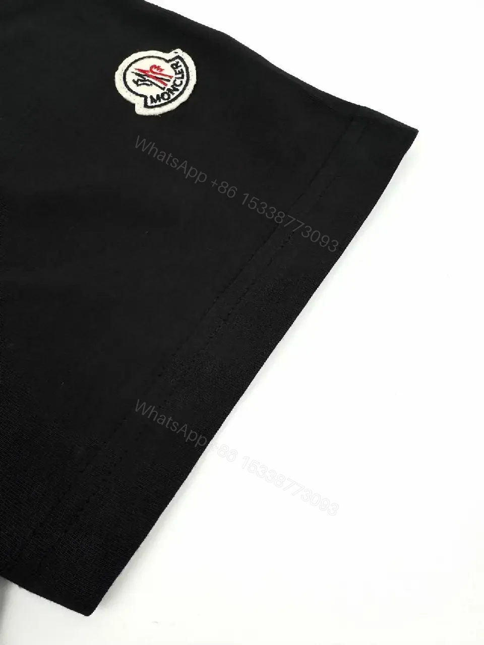 View 7 of Monochrome Crew Tee with Subtle Logo Detailing