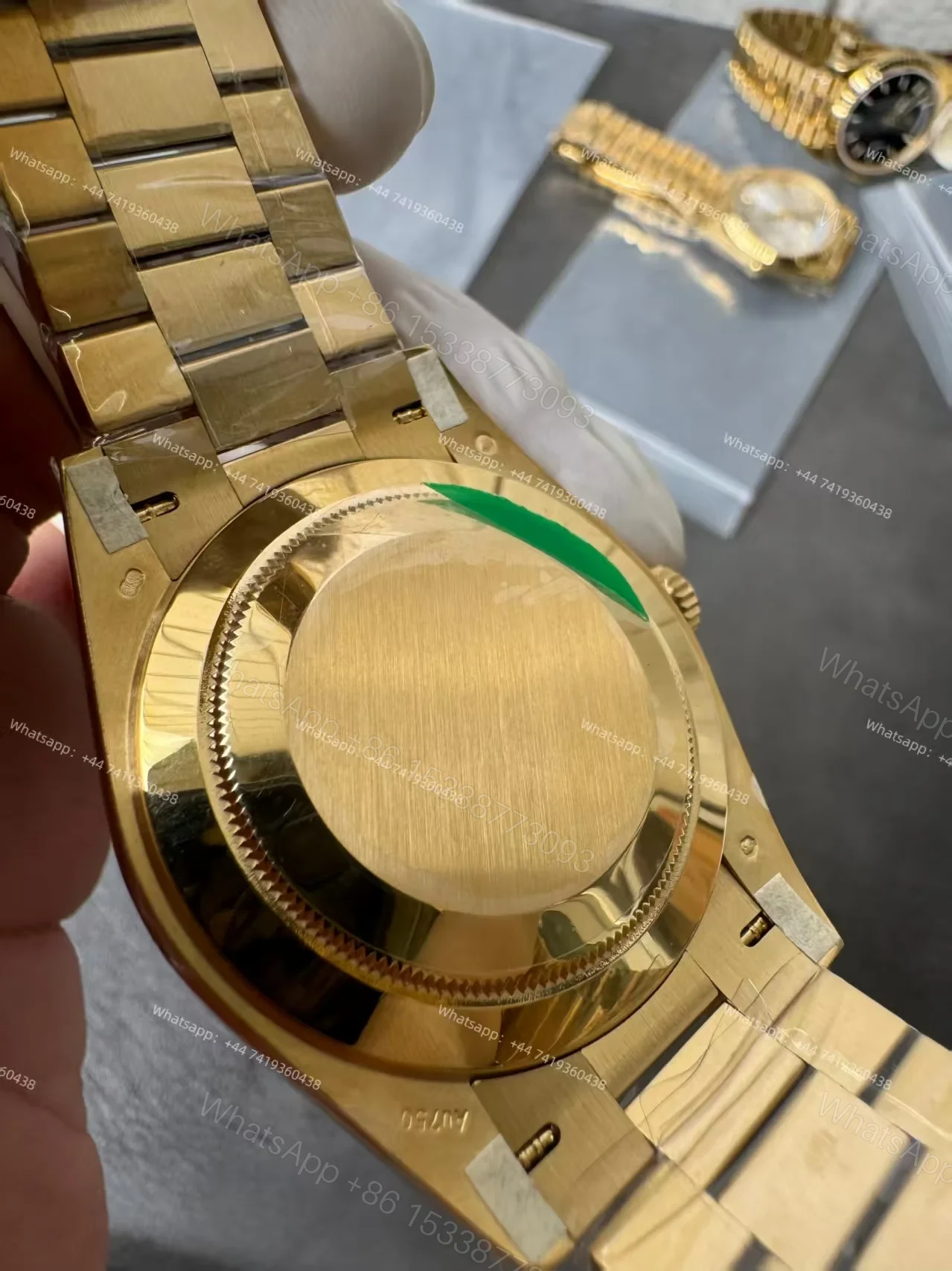 View 9 of Rolex Day-Date M228238-0067 1:1 Replica Gold Black Dial 40MM 3255 Movement Presidential Bracelet Super Clone Watch
