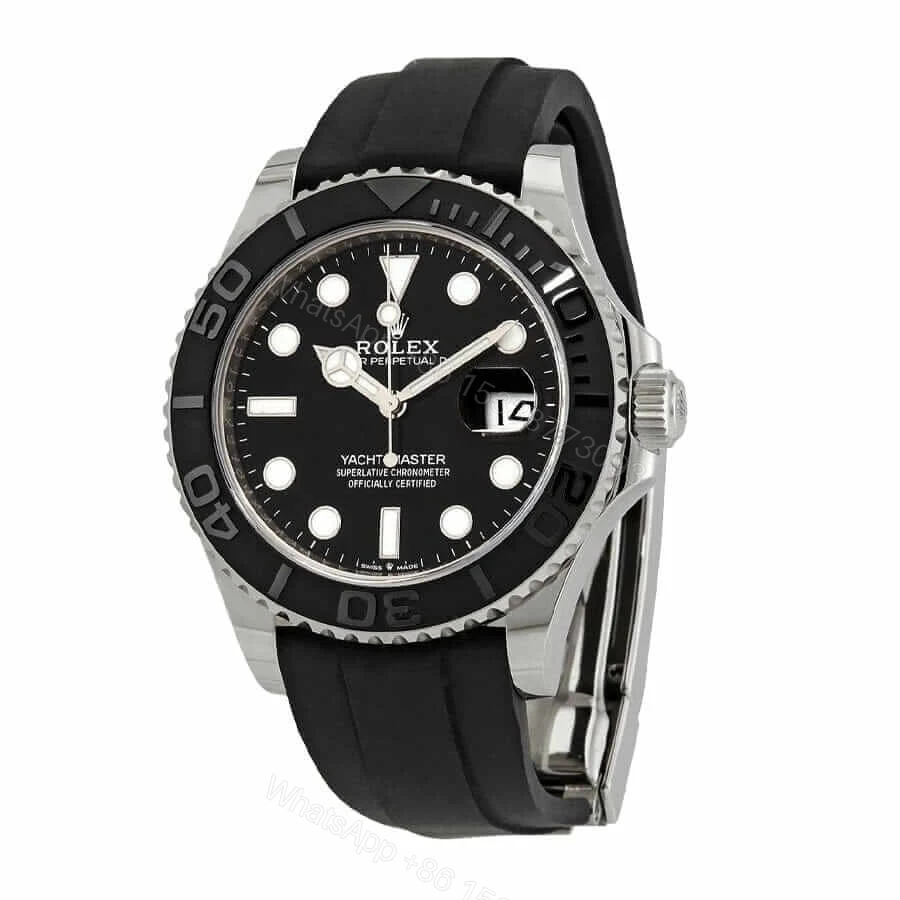 View 2 of Rolex Yacht-Master 42 226659 Super Clone : White Gold Cerachrom Bezel Black Dial 42mm
