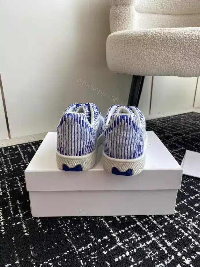 View 8 of BURBERRY CHECKED KNITTED SNEAKERS – BBR101
