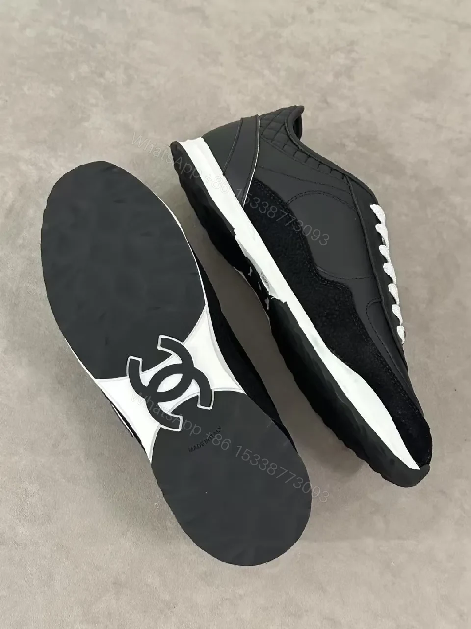 View 2 of Casual Luxe Sneaker: Leather, Stitching, High-Top Comfort